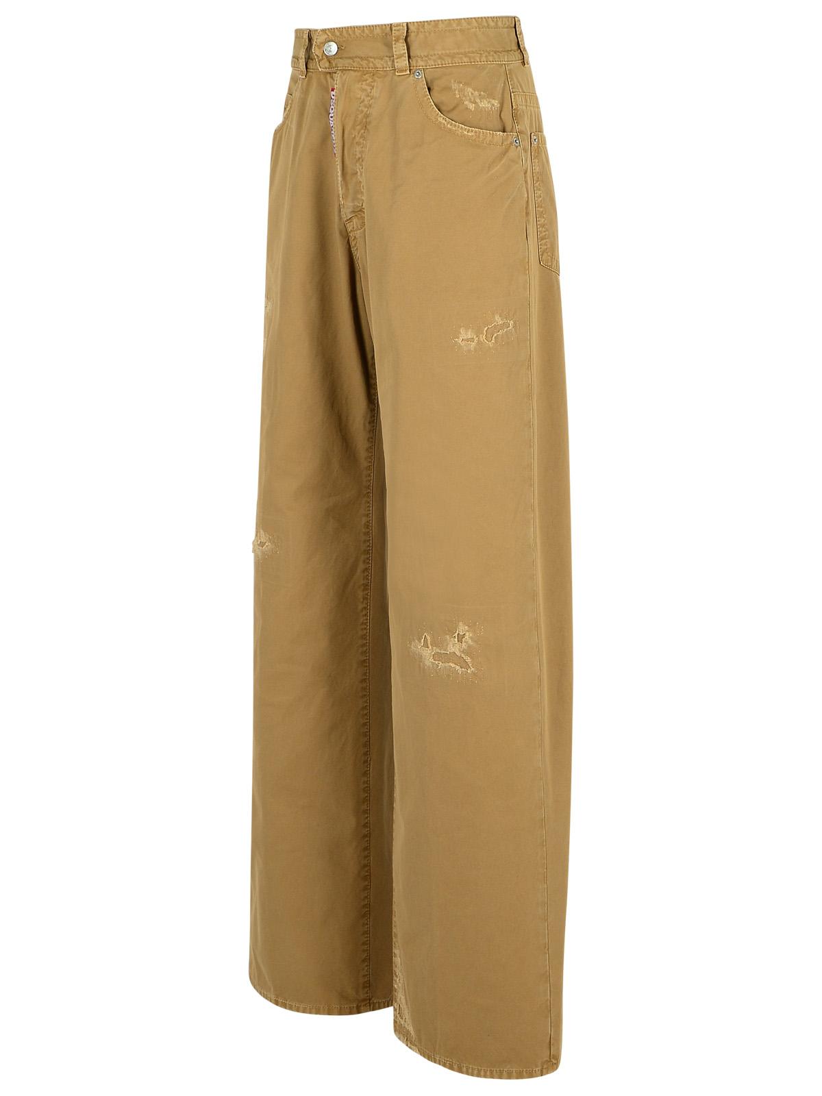 Dsquared2 '9 To 5' Beige Cotton Pants Women