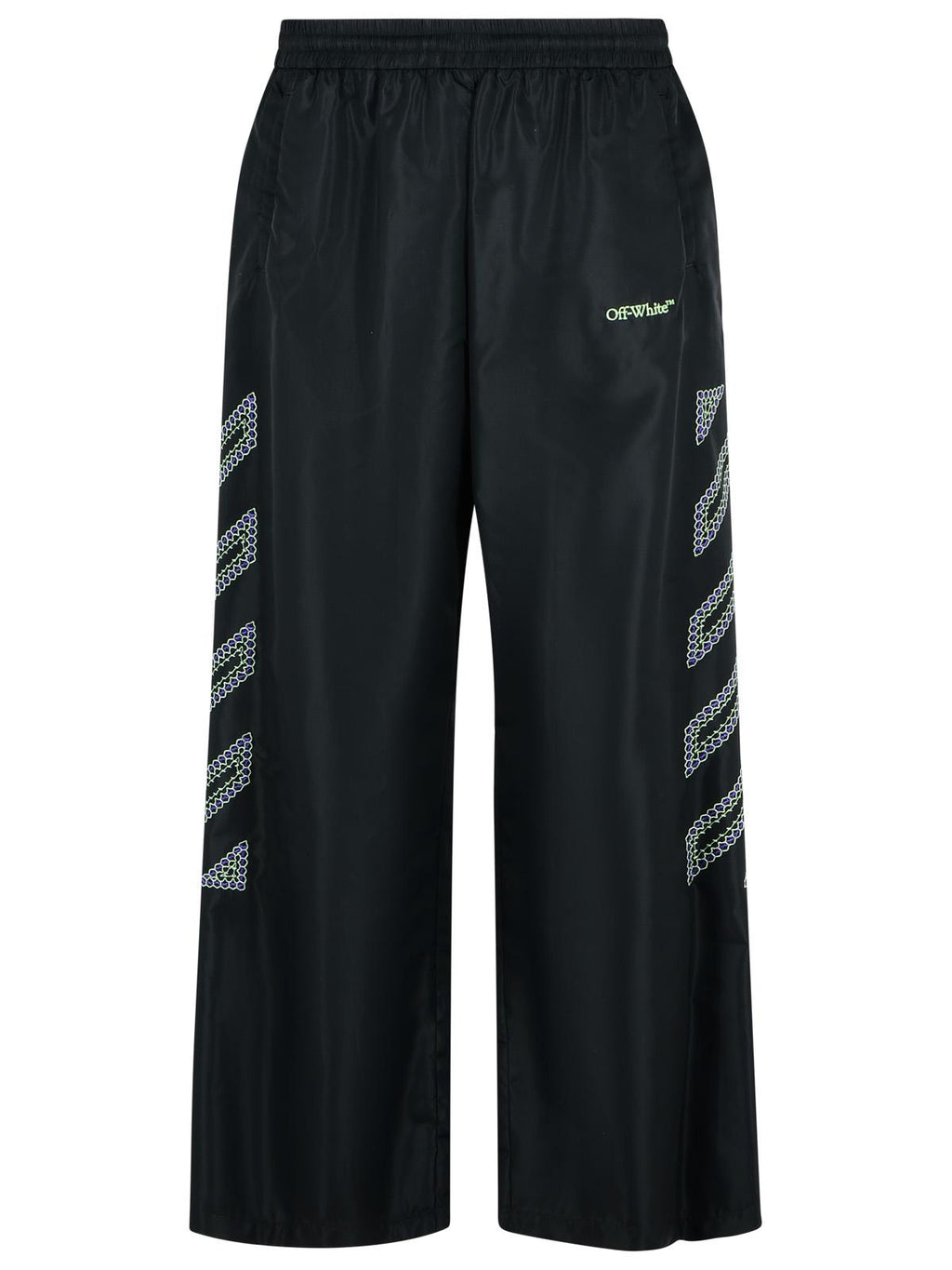 Off-White Track' Black Polyamide Pants Men