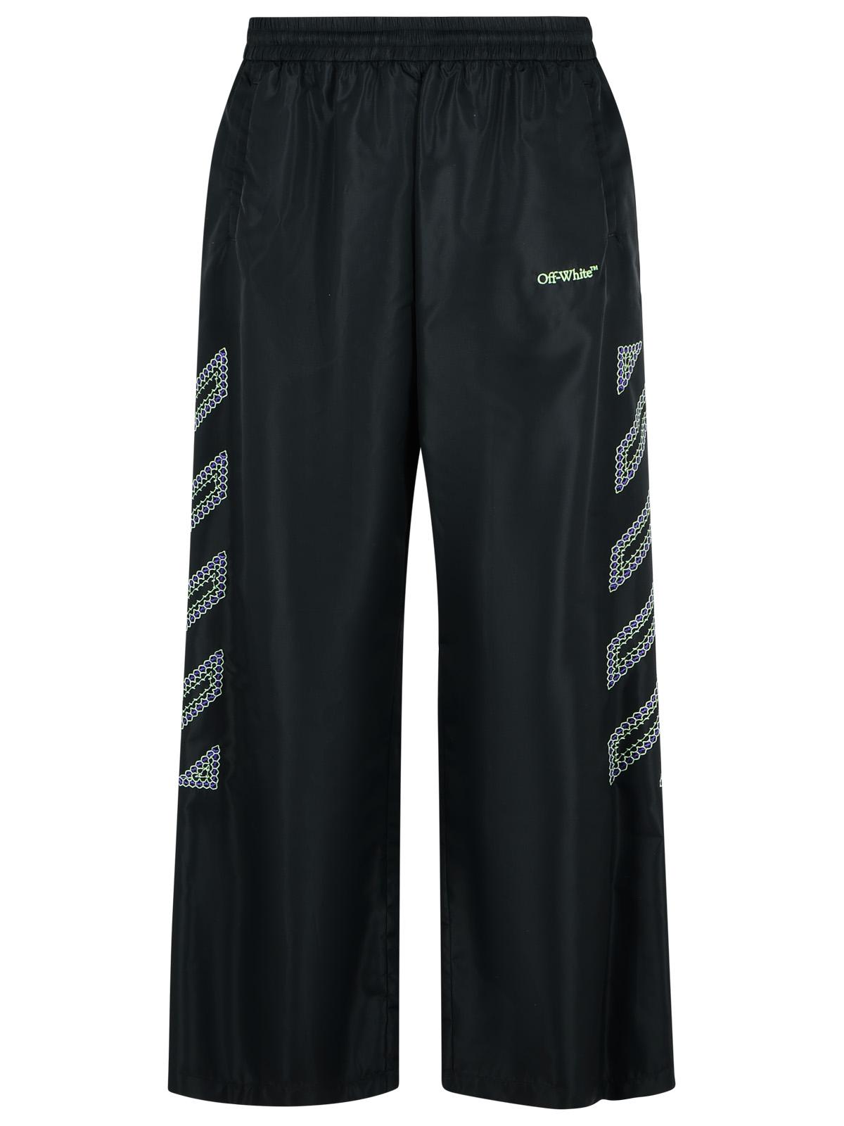 Off-White Track' Black Polyamide Pants Men