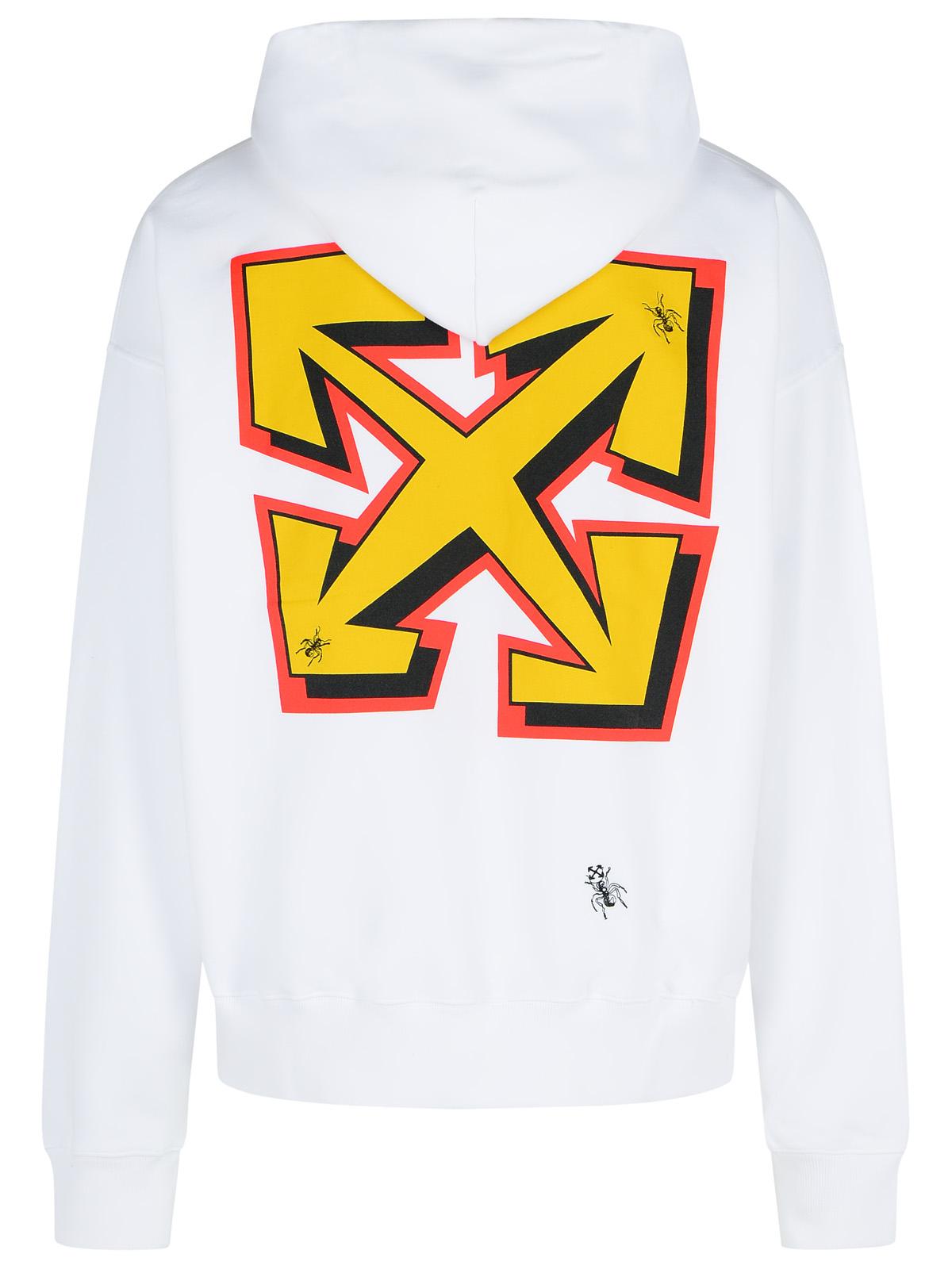 Off-White 'Arrow' White Cotton Sweatshirt Men