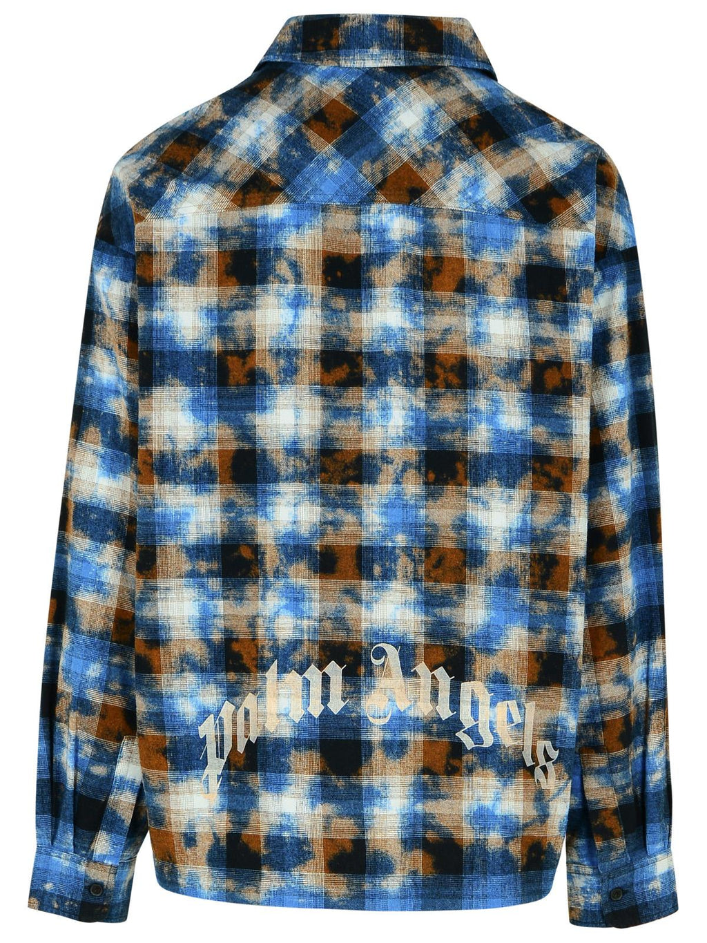 Palm Angels 'Check' Light Blue Cotton Shirt Men