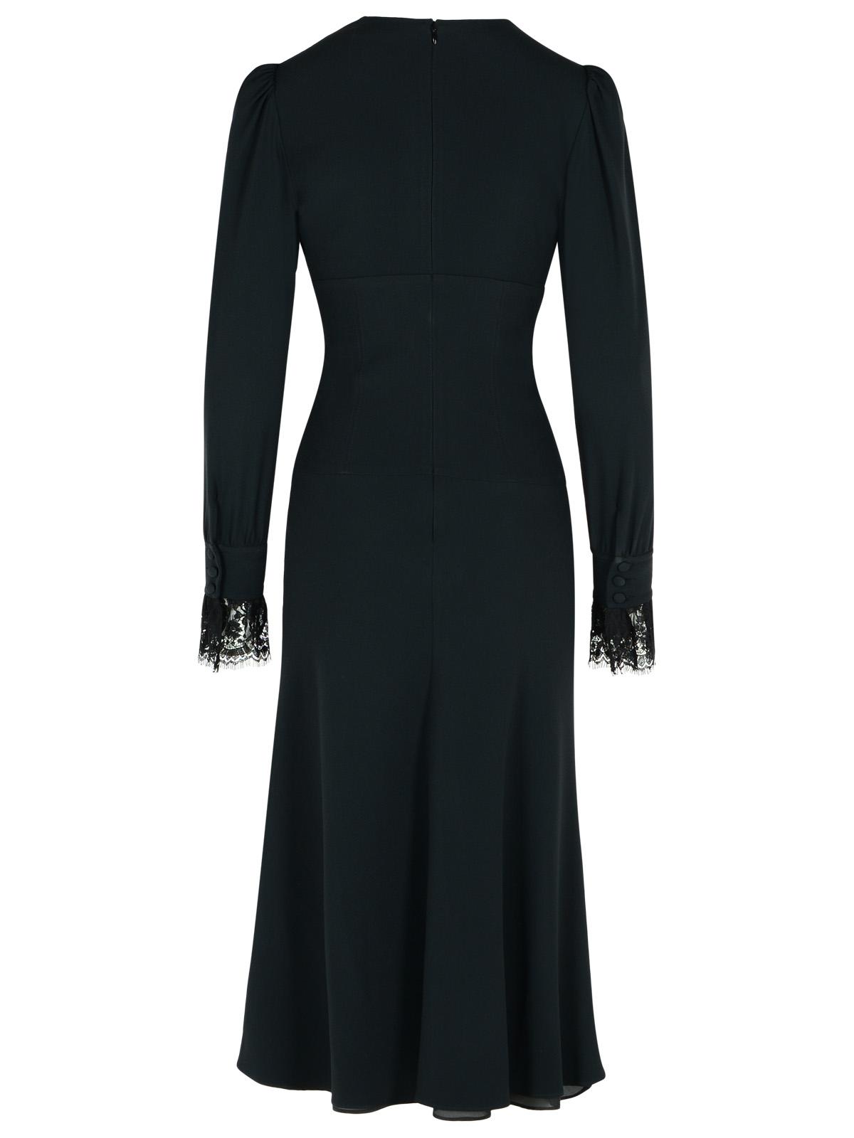 Alessandra Rich Dress In Black Acetate Blend Women