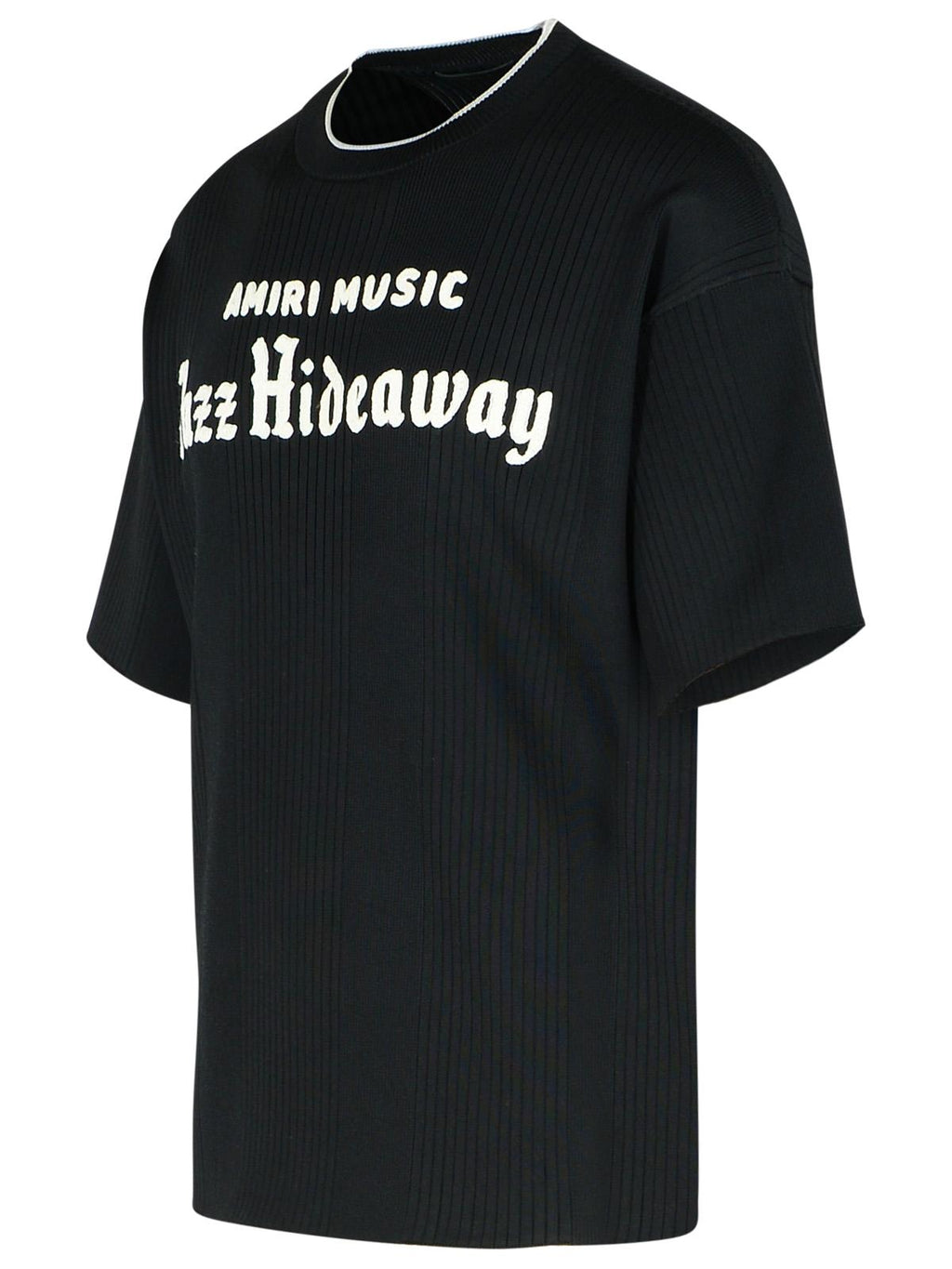 Amiri 'Jazz' Black Viscose Blend T-Shirt Men