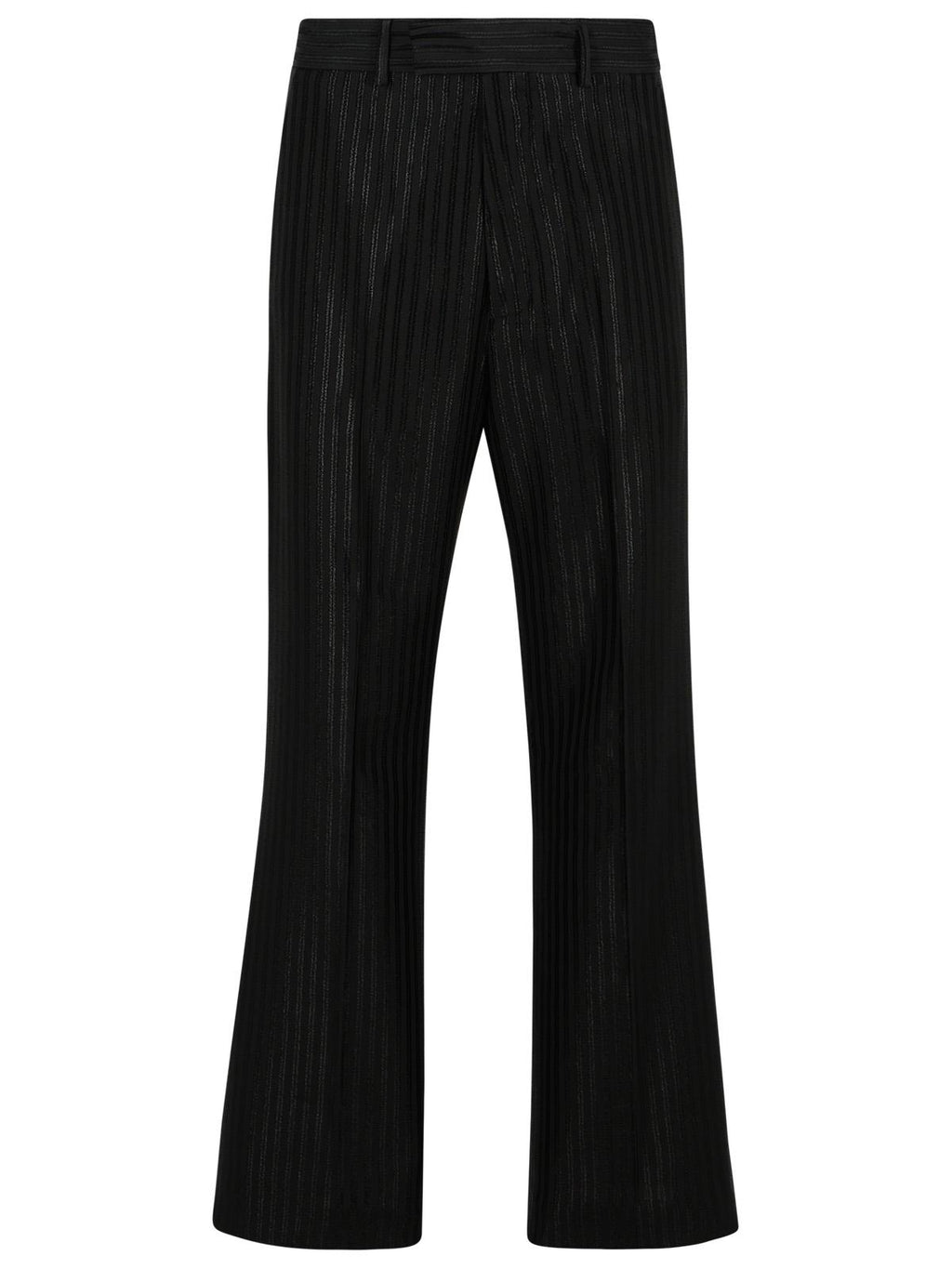 Amiri Black Viscose Blend Trousers Men