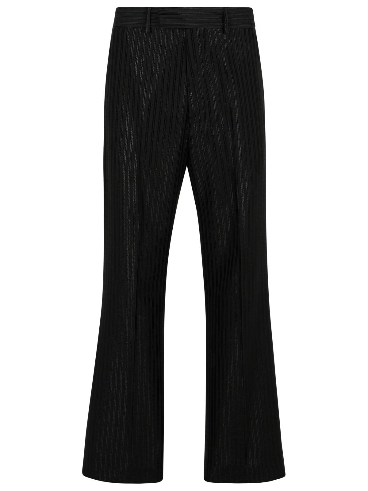 Amiri Black Viscose Blend Trousers Men