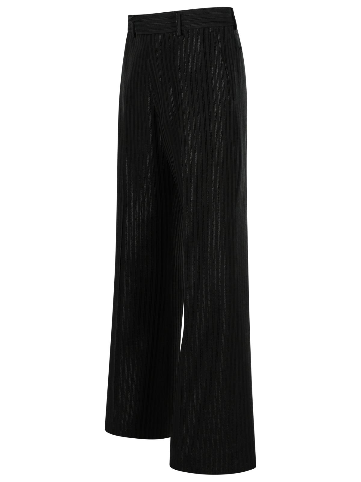 Amiri Black Viscose Blend Trousers Men