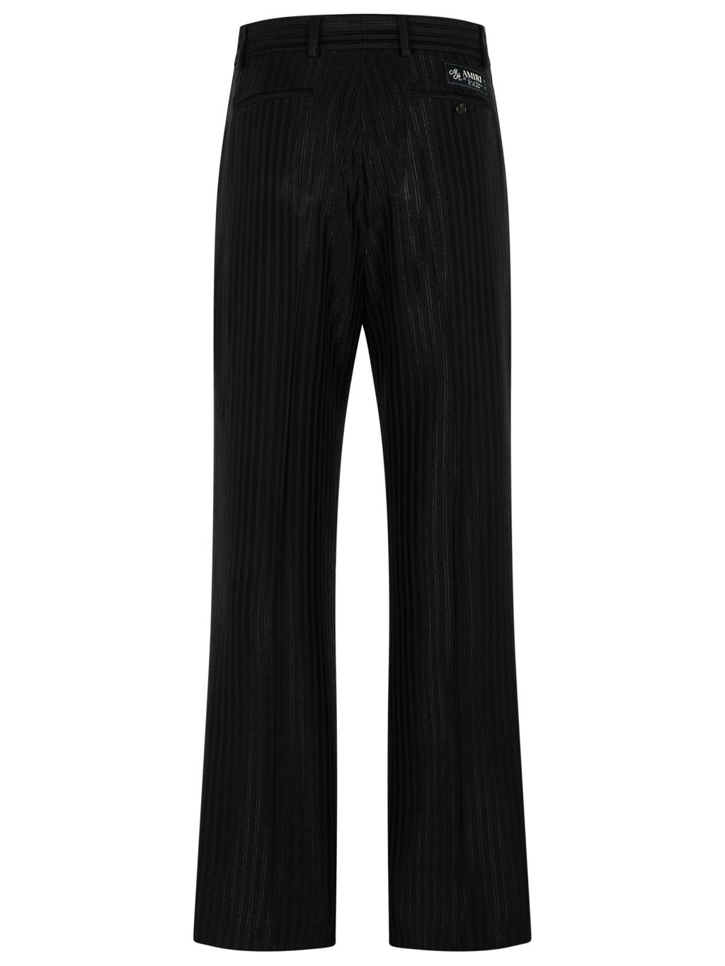 Amiri Black Viscose Blend Trousers Men