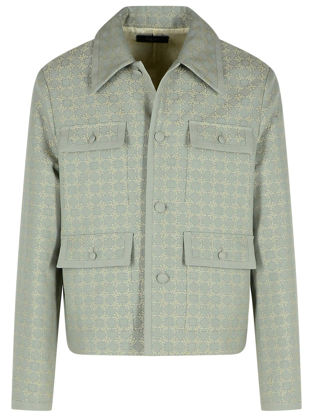 Amiri Light Blue Cotton Blend Jacket Men