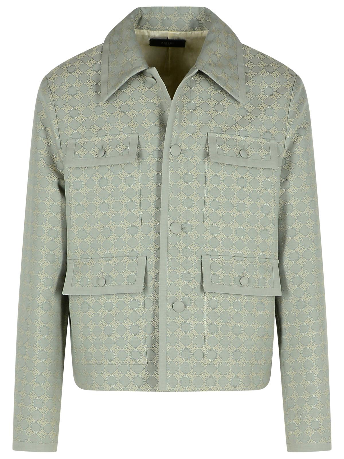 Amiri Light Blue Cotton Blend Jacket Men