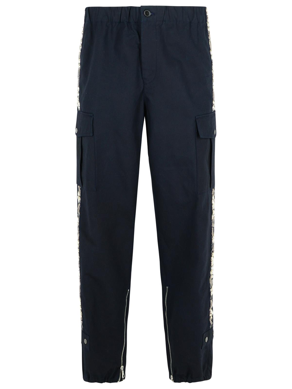 Dries Van Noten 'Pebb' Navy Cotton Pants Men