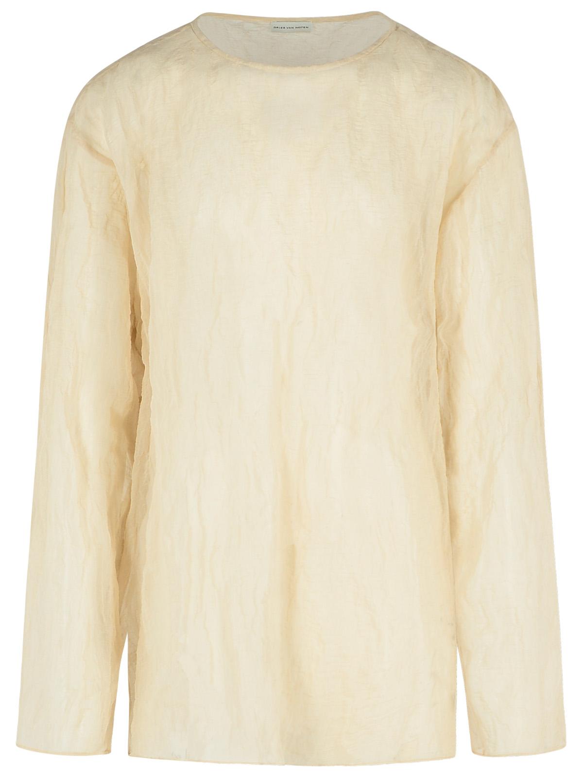 Dries Van Noten 'Hen' Grey Cotton T-Shirt Men