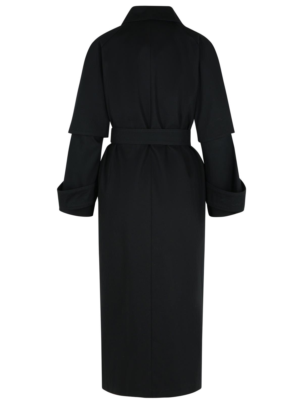 Max Mara 'Agamia' Black Cotton Raincoat Women