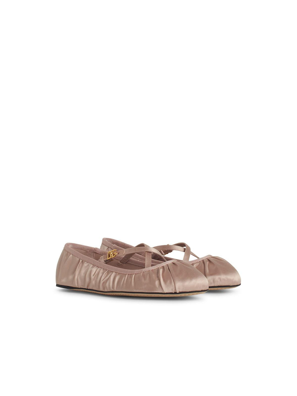 Dolce & Gabbana Pink Satin Ballet Flats Women