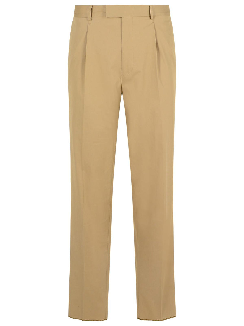 Zegna Premium' Beige Cotton Pants Men
