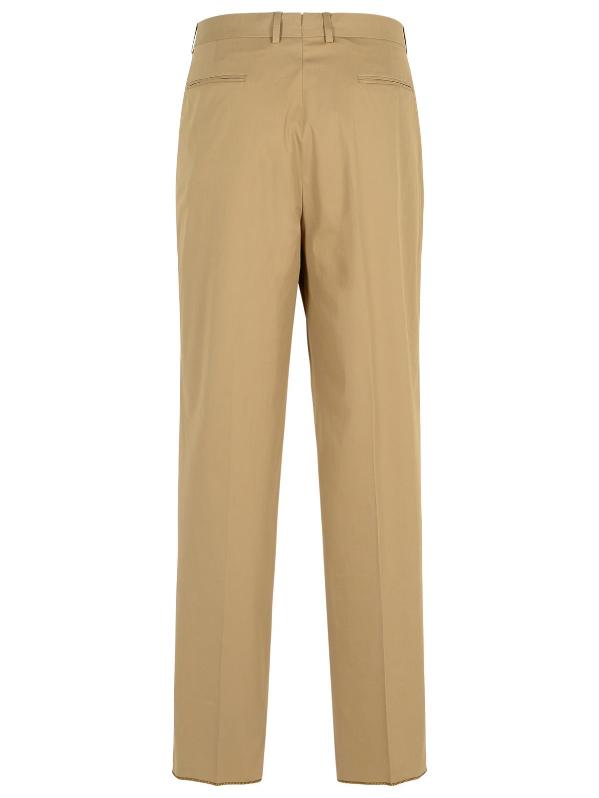 Zegna Premium' Beige Cotton Pants Men