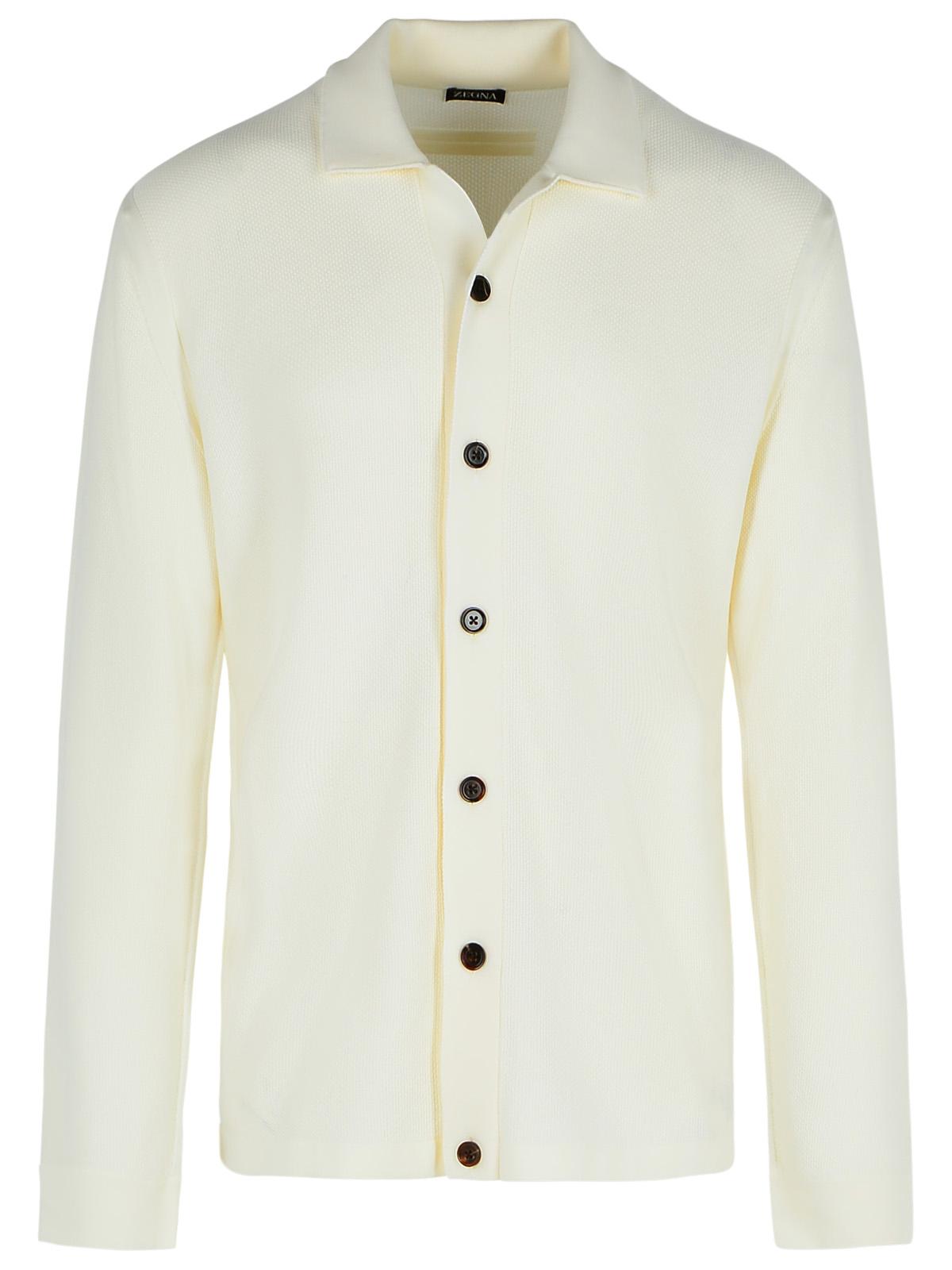 Zegna Ivory Wool Sweater Men