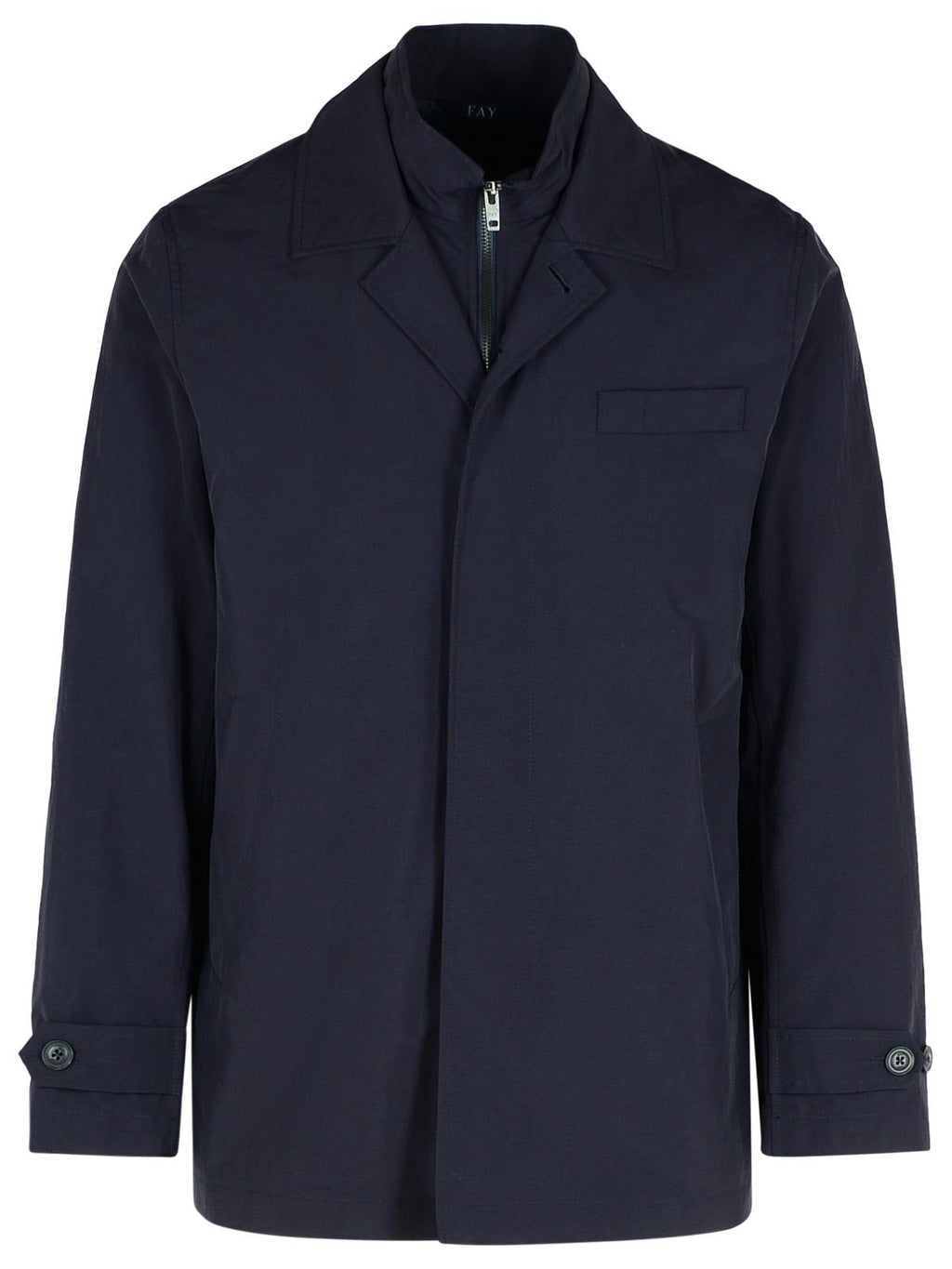 Fay 'Morning' Navy Polyamide Jacket Men