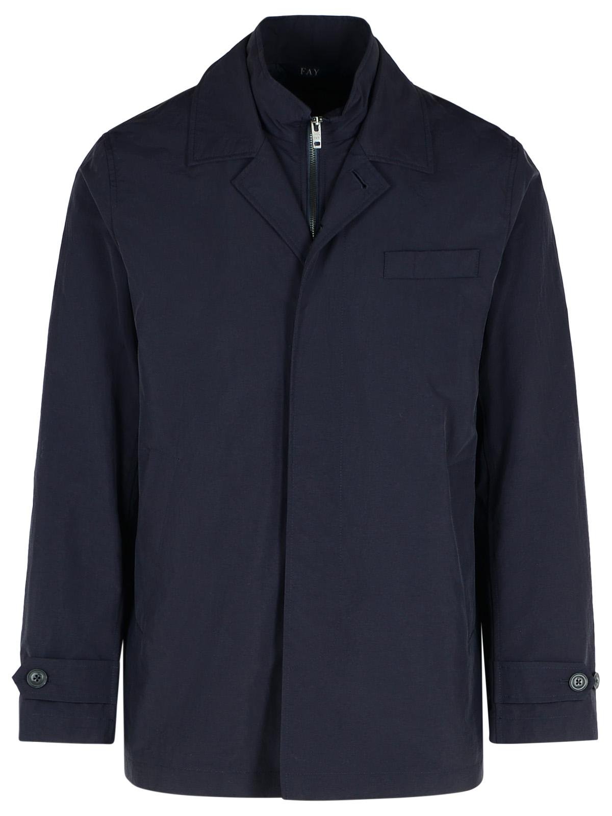 Fay 'Morning' Navy Polyamide Jacket Men