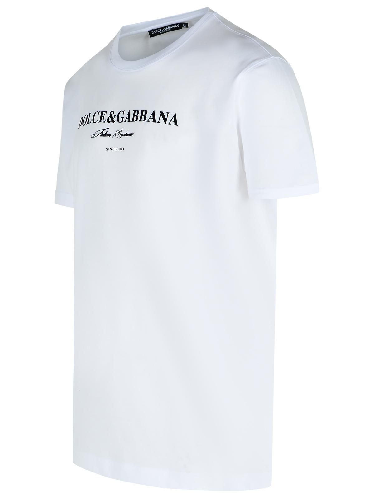 Dolce & Gabbana White Cotton T-Shirt Men