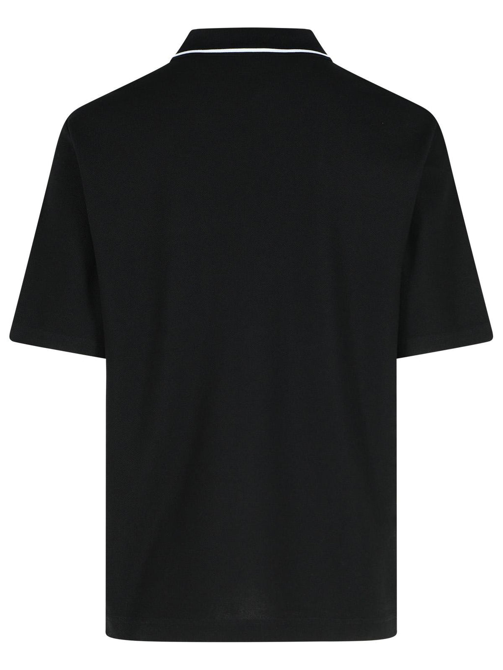 Dolce & Gabbana Black Cotton Polo Shirt Men