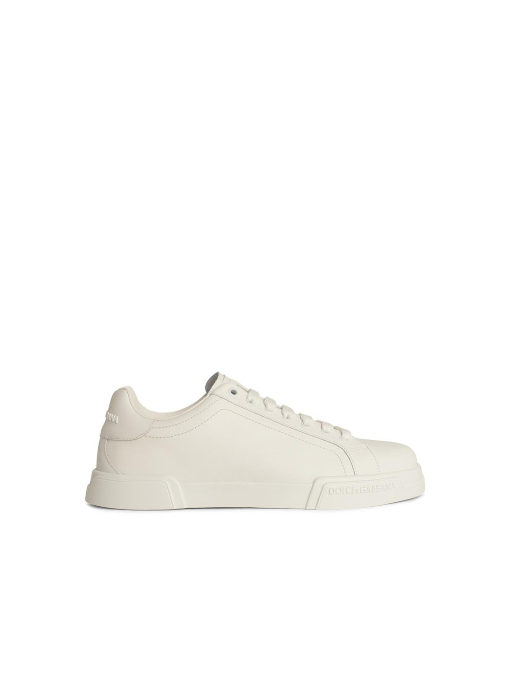 Dolce & Gabbana 'Portofino' White Leather Sneakers Men