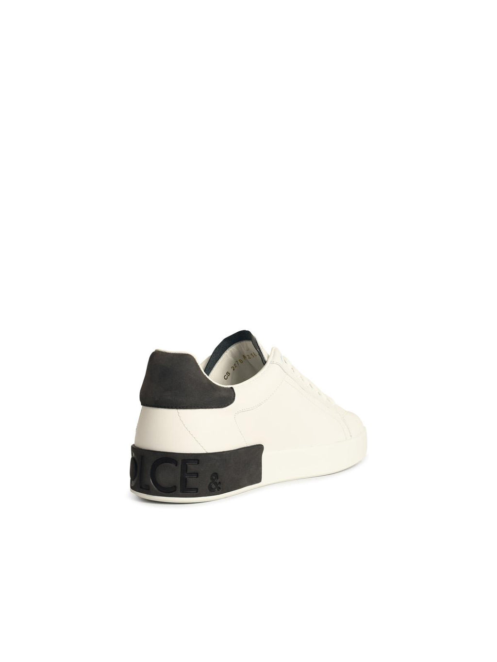 Dolce & Gabbana 'Portofino' White Calf Leather Sneakers Men