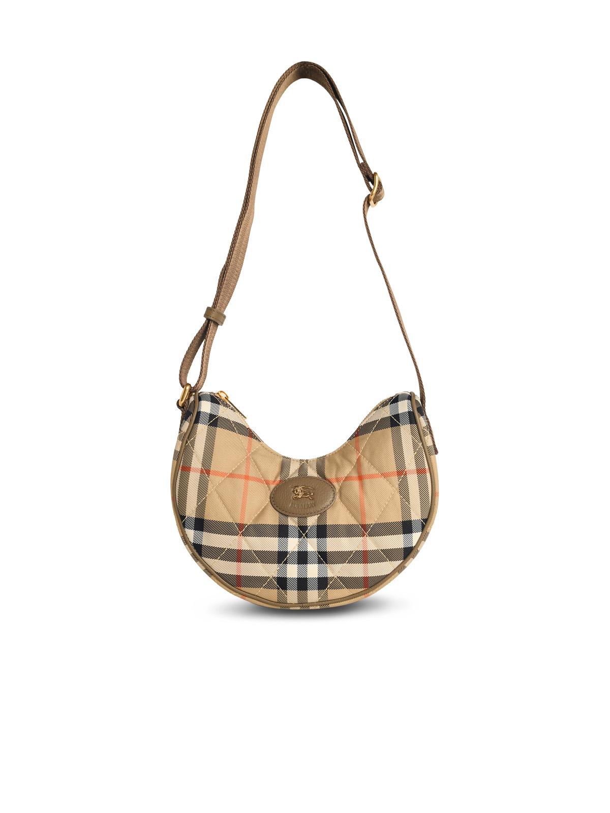 Burberry 'Horseshoe' Crossbody Bag In Sand Polyamide Women