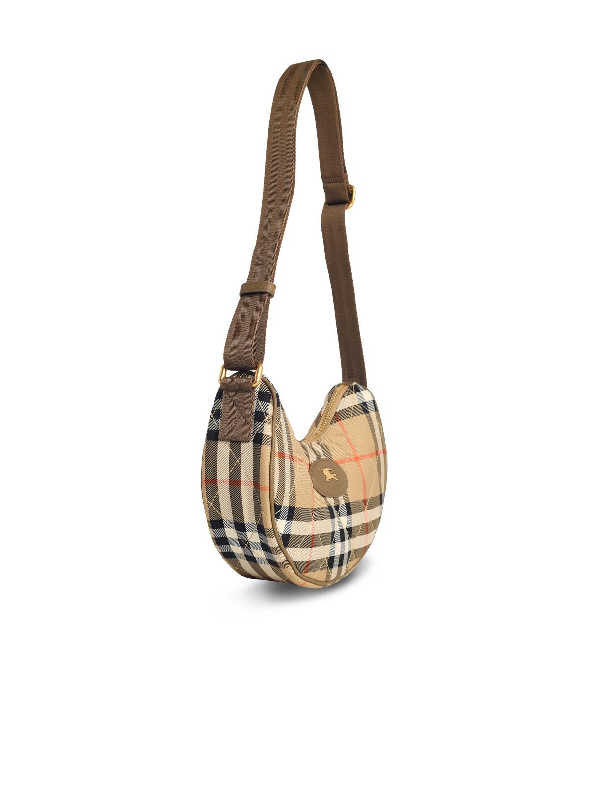 Burberry 'Horseshoe' Crossbody Bag In Sand Polyamide Women