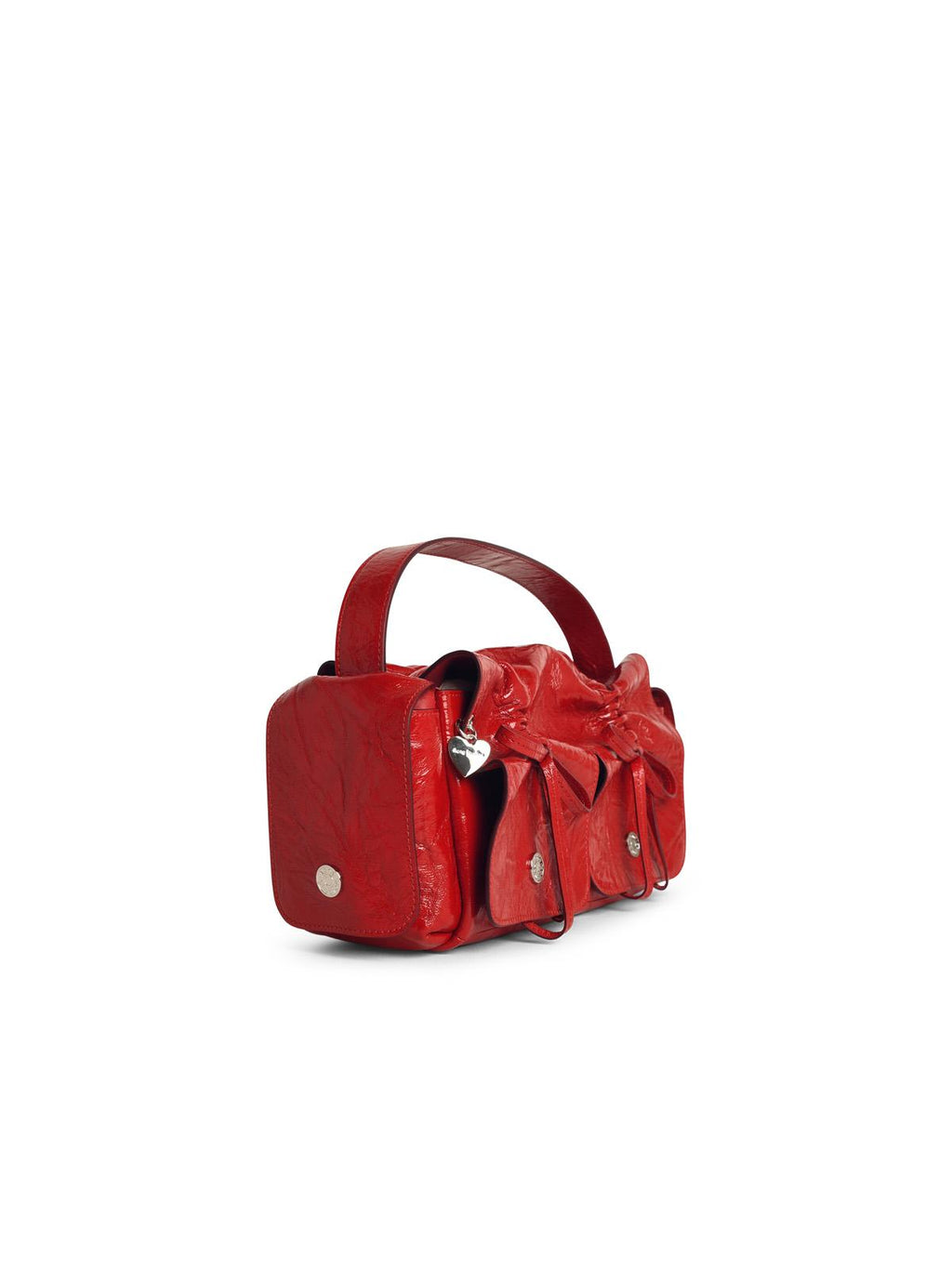 Acne Studios 'Multipocket' Shiny Red Leather Bag Women