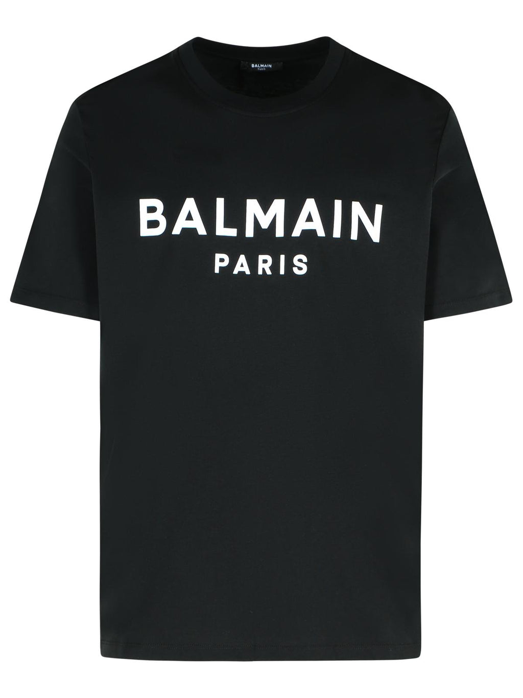 Balmain Black Cotton T-Shirt Men