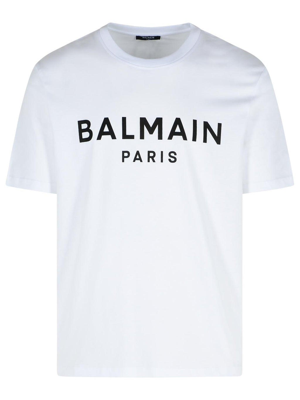 Balmain White Cotton T-Shirt Men