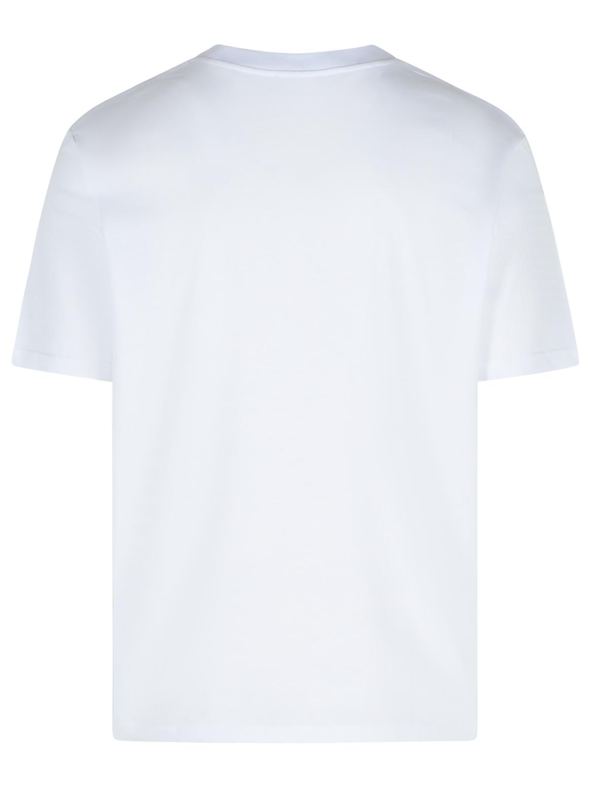 Balmain White Cotton T-Shirt Men