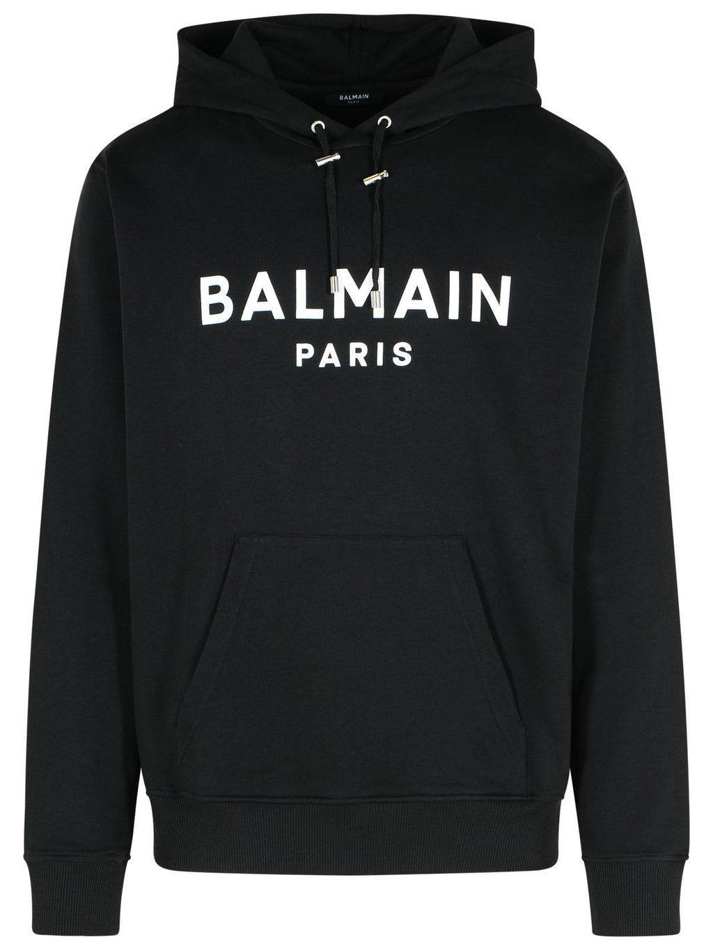 Balmain Black Cotton Sweatshirt Men