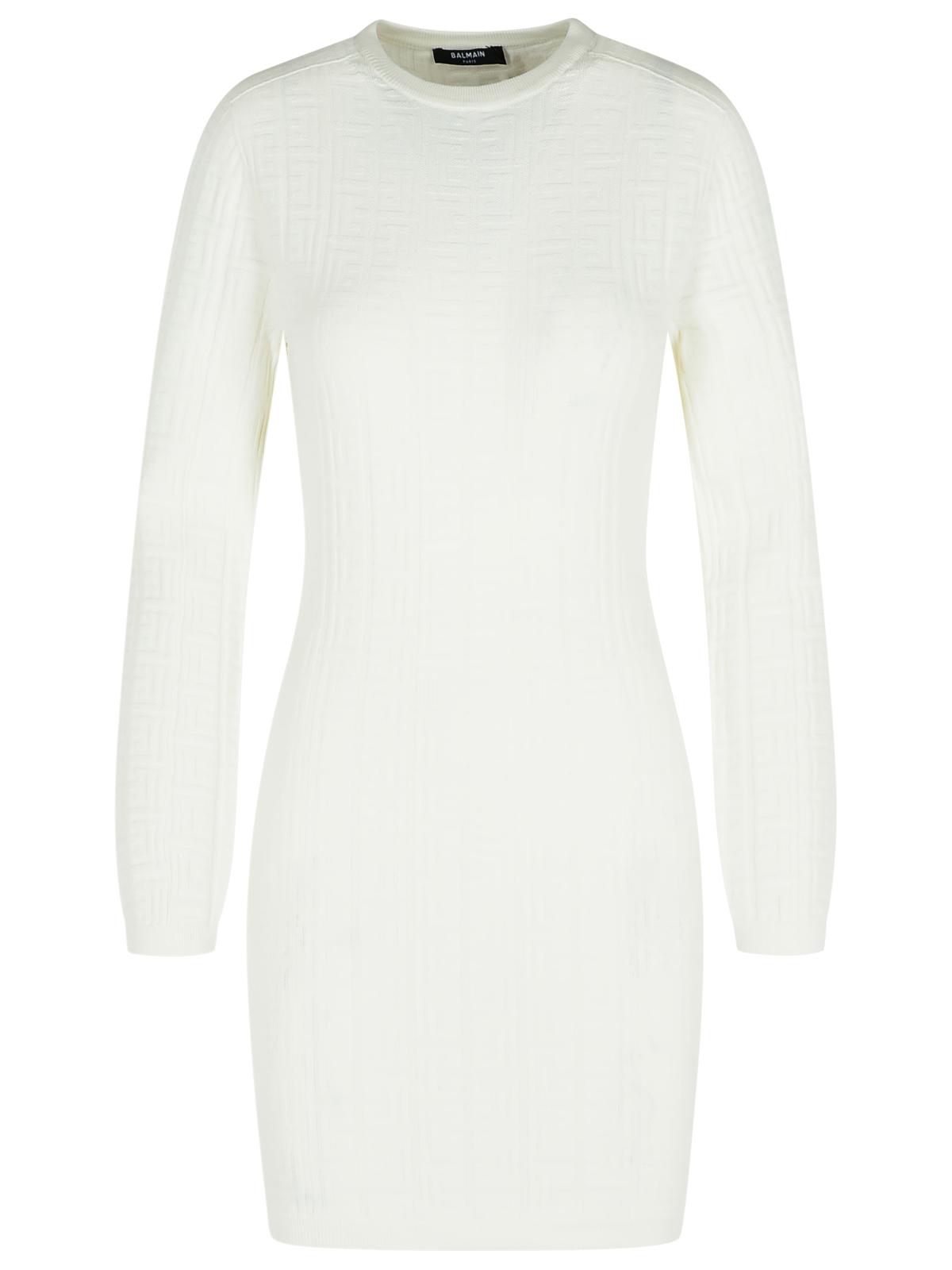 Balmain White Viscose Blend Dress Women