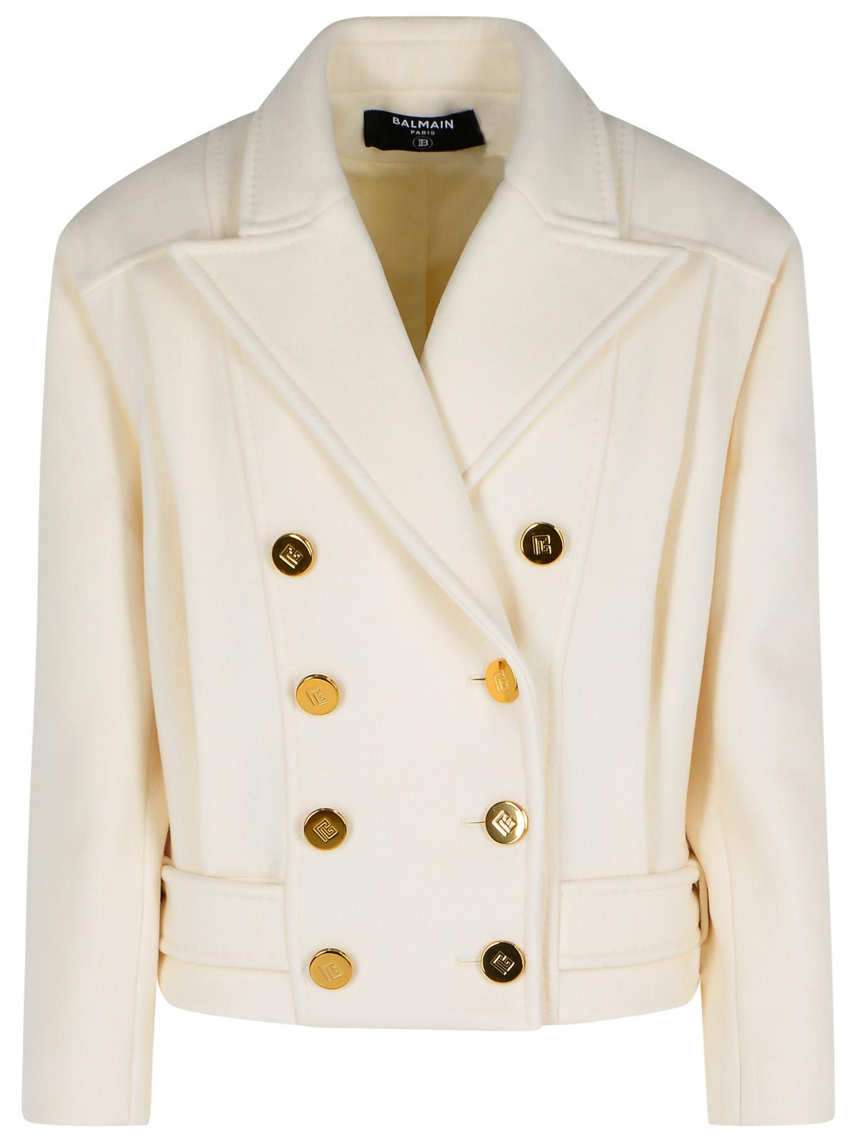 Balmain Short 'Caban' Virgin Wool And Cashmere Jacket Women