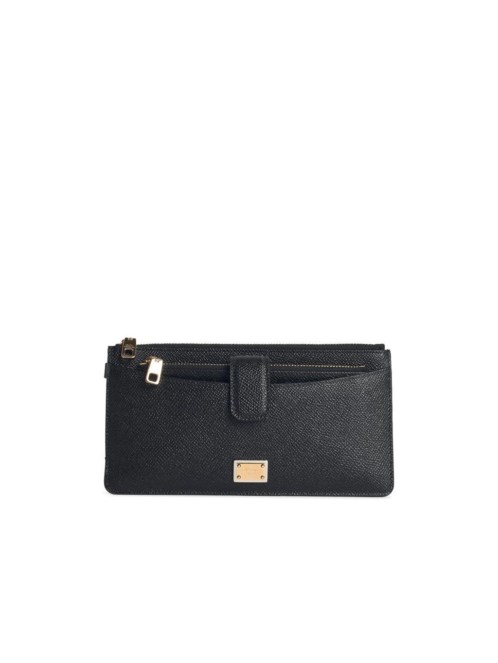 Dolce & Gabbana Black Leather Cardholder Women