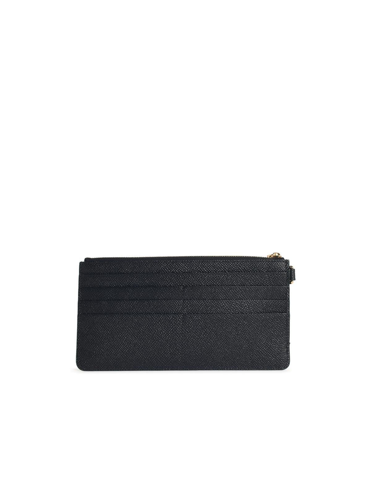 Dolce & Gabbana Black Leather Cardholder Women