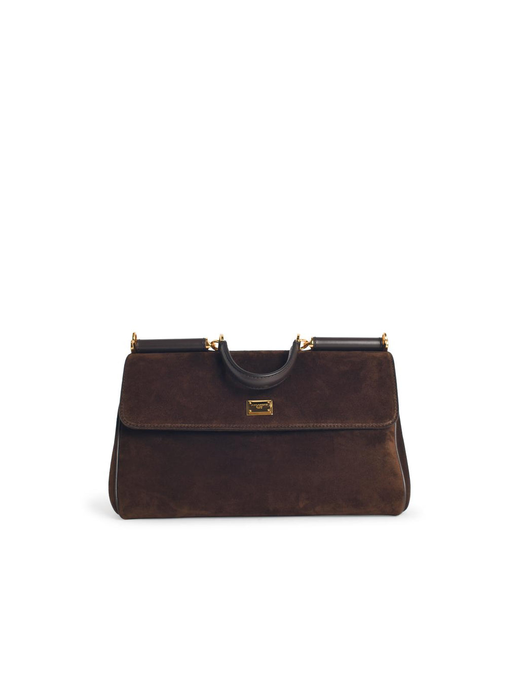 Dolce & Gabbana Sicily' Ebony Leather Bag Women