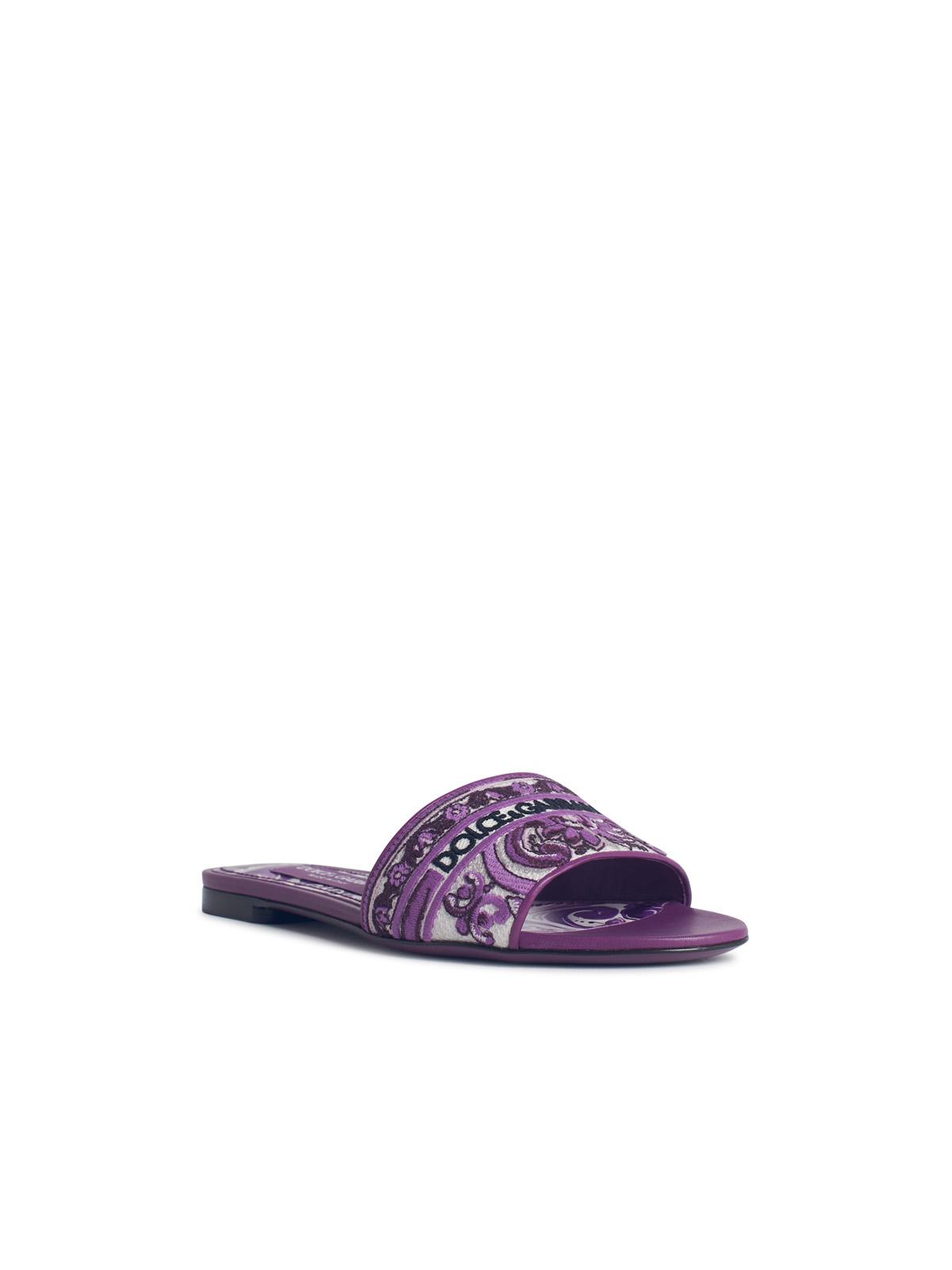 Dolce & Gabbana Slipper With Majolica Embroidery Women