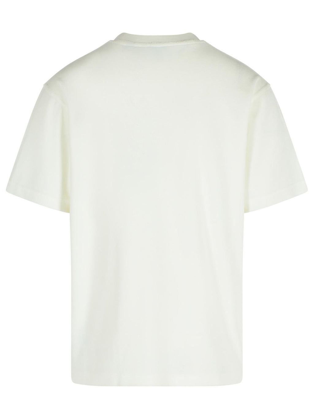 Burberry White Cotton Blend T-Shirt Men