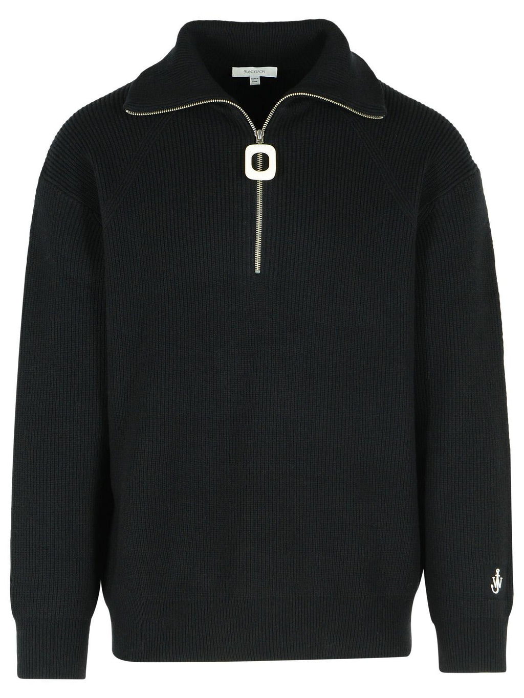 Jw Anderson Black Wool Blend Turtleneck Sweater Men
