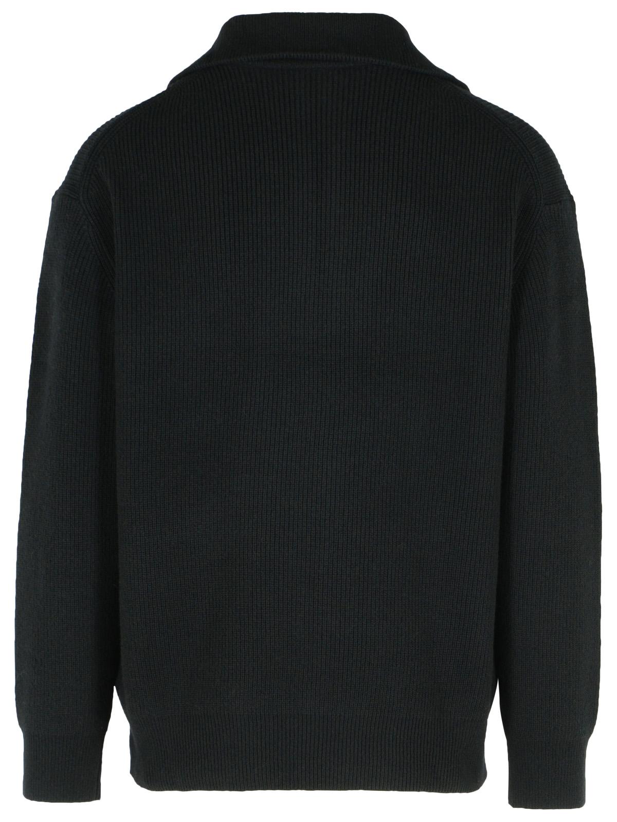 Jw Anderson Black Wool Blend Turtleneck Sweater Men