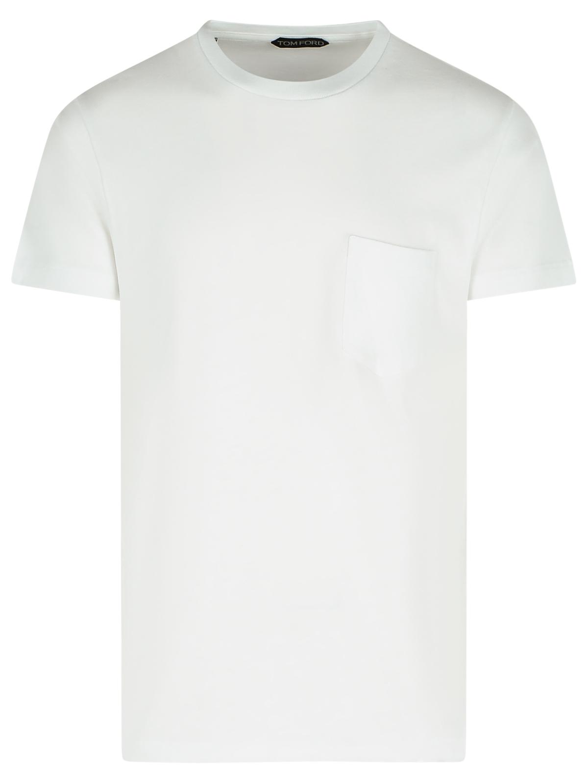 Tom Ford White Cotton T-Shirts Men