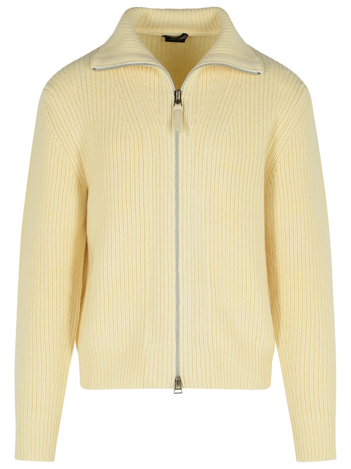 Tom Ford Ivory Wool Blend Sweater Men