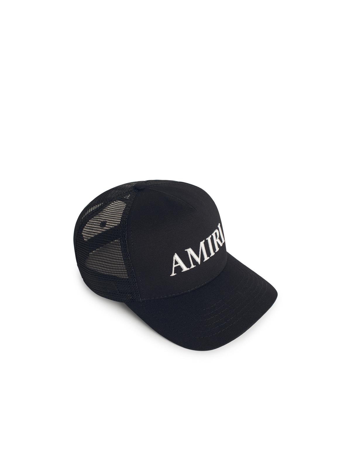 Amiri Black Cotton Cap Men
