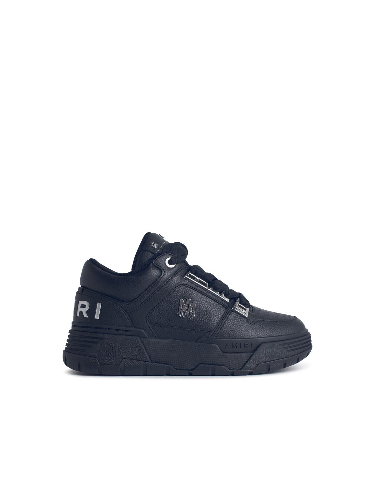 Amiri 'Metallic Ma-1' Black Leather Sneakers Men