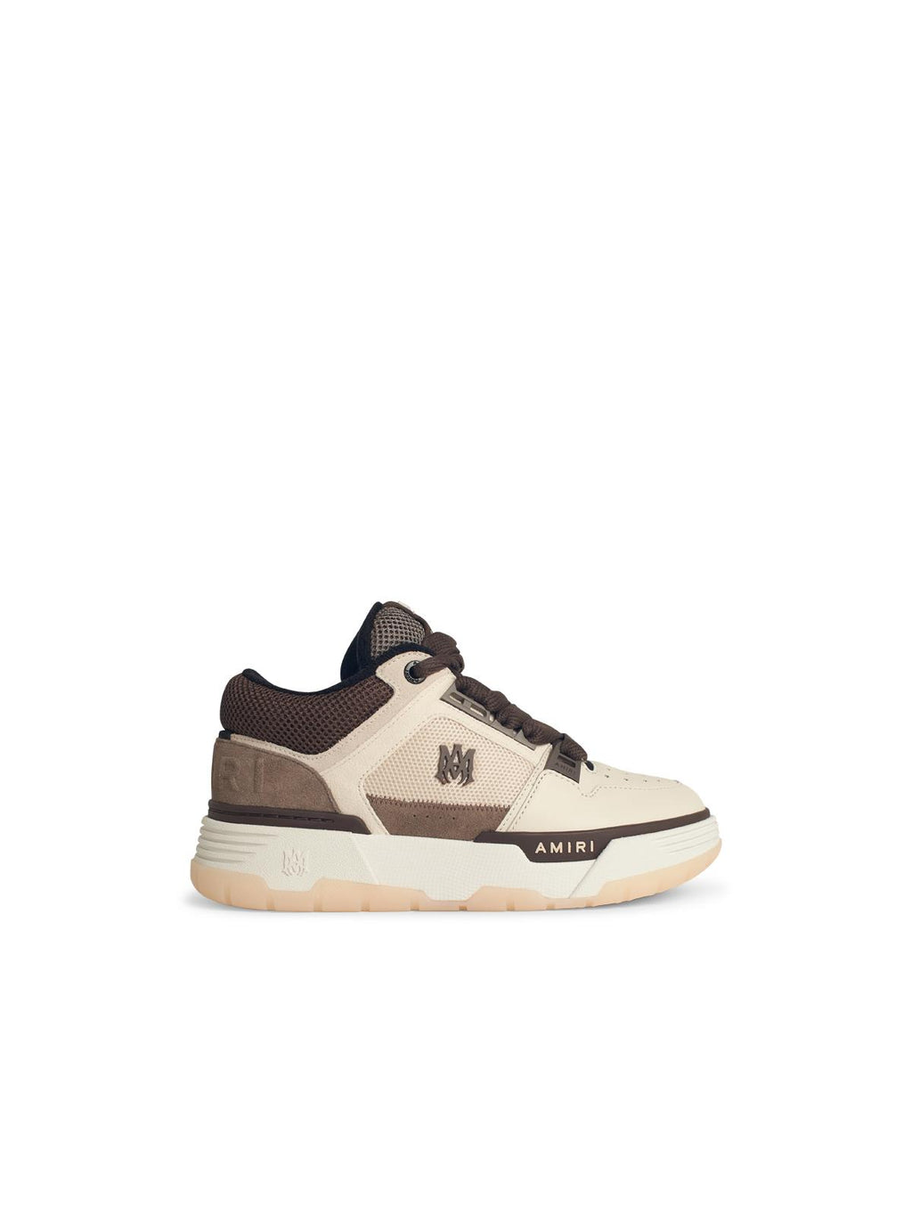 Amiri 'Ma-1' Brown Leather Blend Sneakers Men