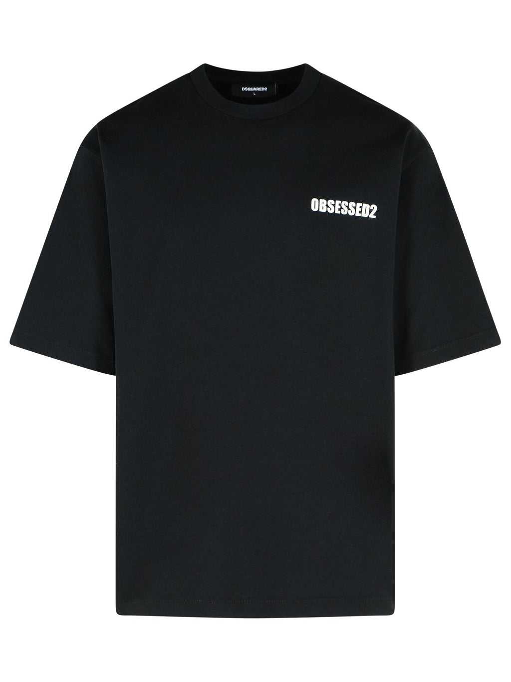 Dsquared2 'Obsessed' Black Cotton T-Shirt Men