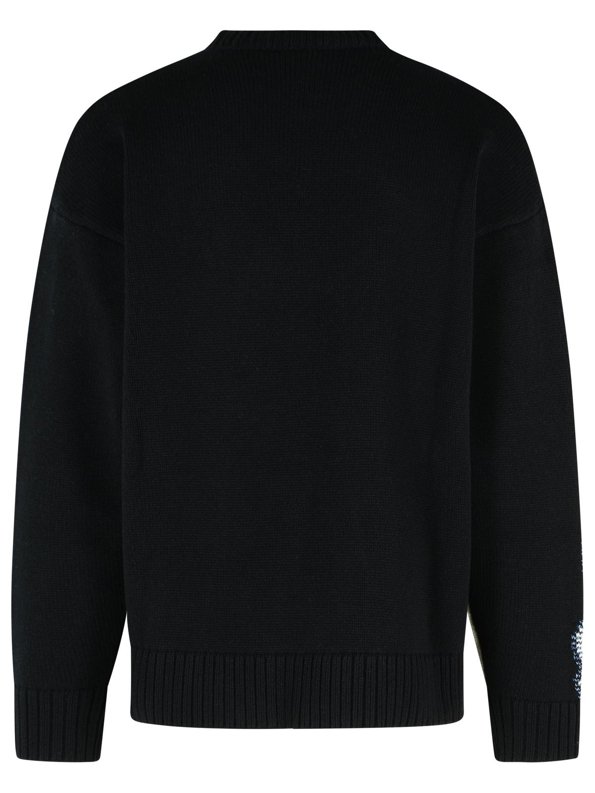Dsquared2 'D2' Sweater Fake Black Wool Stitching Men