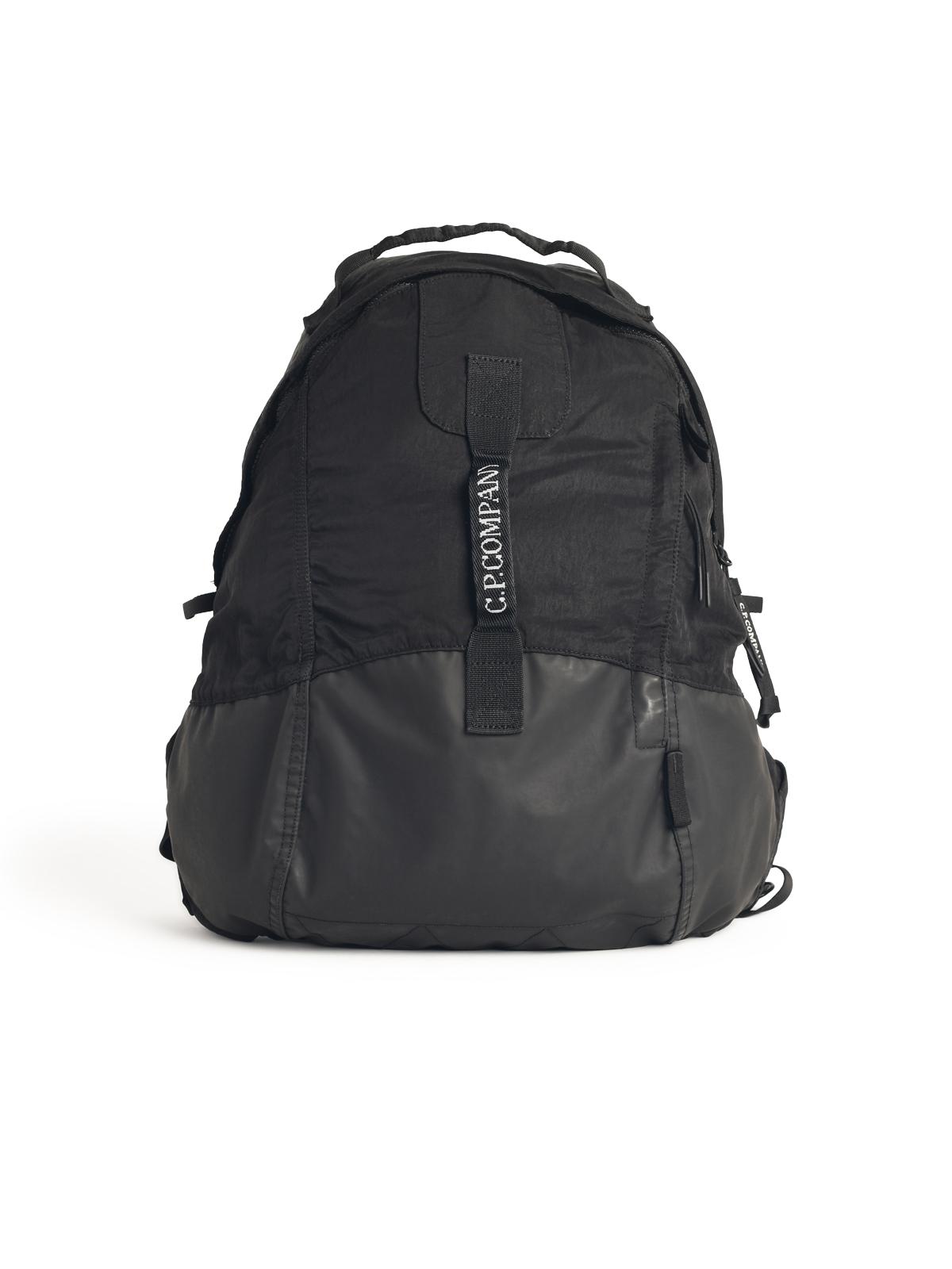 C.P. Company Black Polyamide Backpack Men